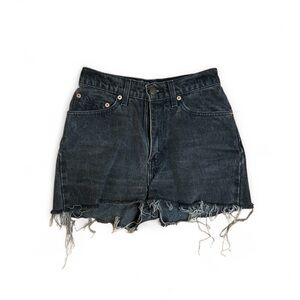 Levi’s Black Denim Shorts Size 5